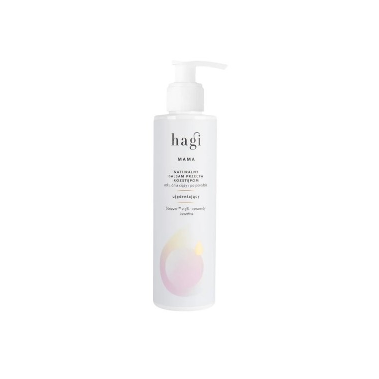 Hagi Mama Naturbalsam gegen Dehnungsstreifen ab dem 1. Tag der Schwangerschaft und nach der Geburt 200 ml