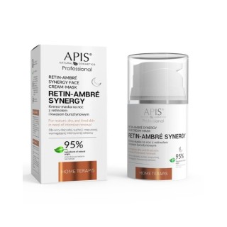 Нічна крем-маска Apis Retin-Ambre Synergy Home Terapis з ретинолом і янтарною кислотою 50 мл