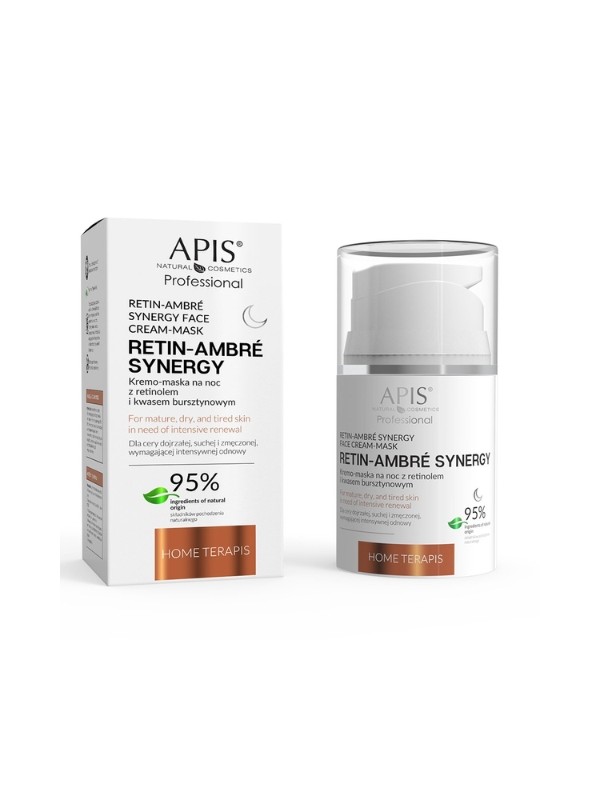 Apis Retin-Ambre Synergy Home Terapis Kremo-maska na noc z retinolem i kwasem bursztynowym 50 ml