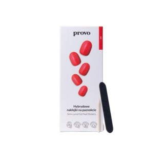 Provo hybride Nagelstickers NO.1 Red 33 stuks