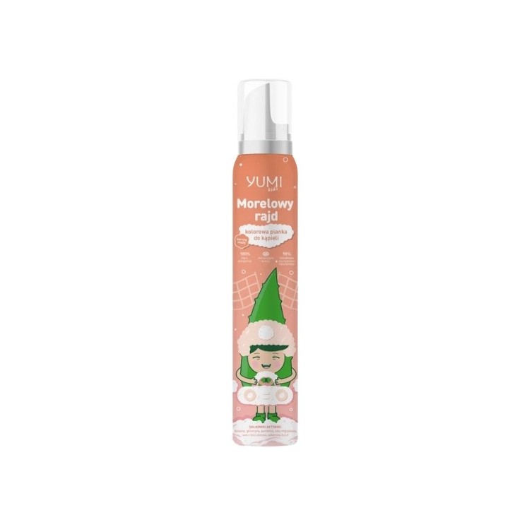 Yumi Kids Apricot Rally kleurrijk badschuim 250 ml