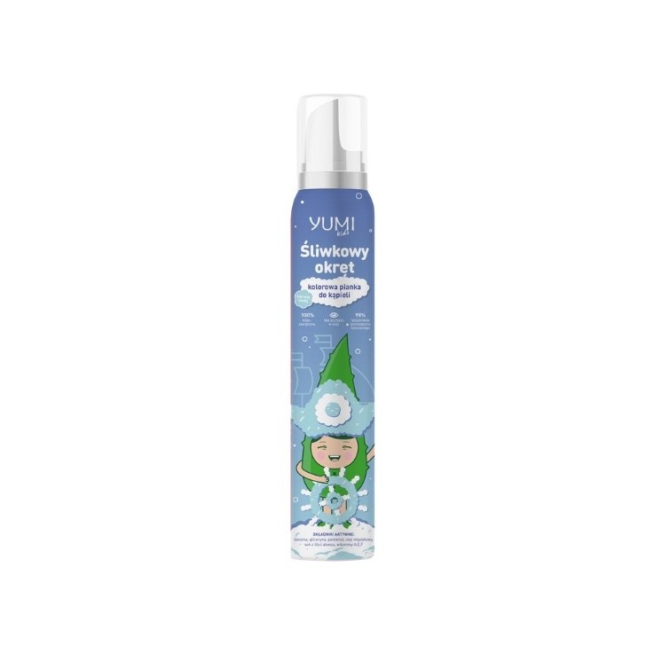 Yumi Kids Plum Ship Kleurrijk Badschuim 250 ml