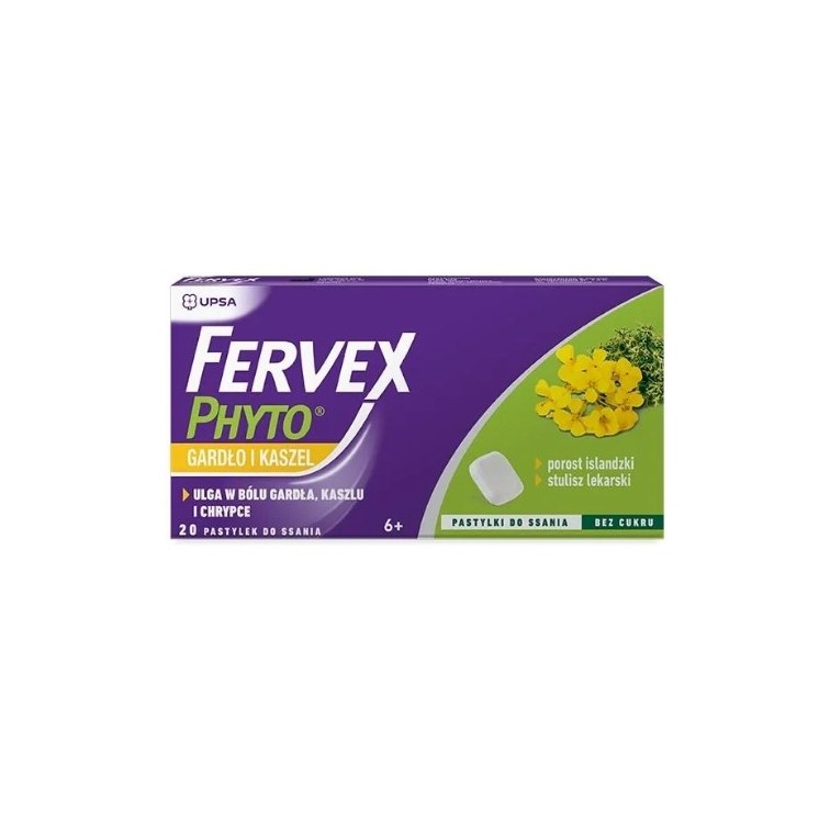 Fervex Phyto Hals und Husten 20 Lutschtabletten