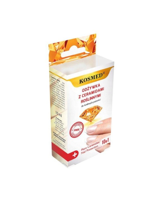 Kosmed Odżywka do paznokci z Ceramidami roślinnymi 10w1 10 ml