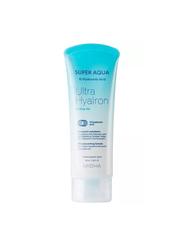 Missha Super Aqua Ultra Hyalron Peeling Gel delikatny Żel peelingujący do twarzy z kwasem hialuronowym 100 ml