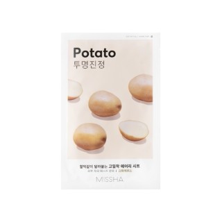 Missha Airy Fit Sheet Mask Potato kojąco-rozjaśniająca Maska w Płachcie 19 g