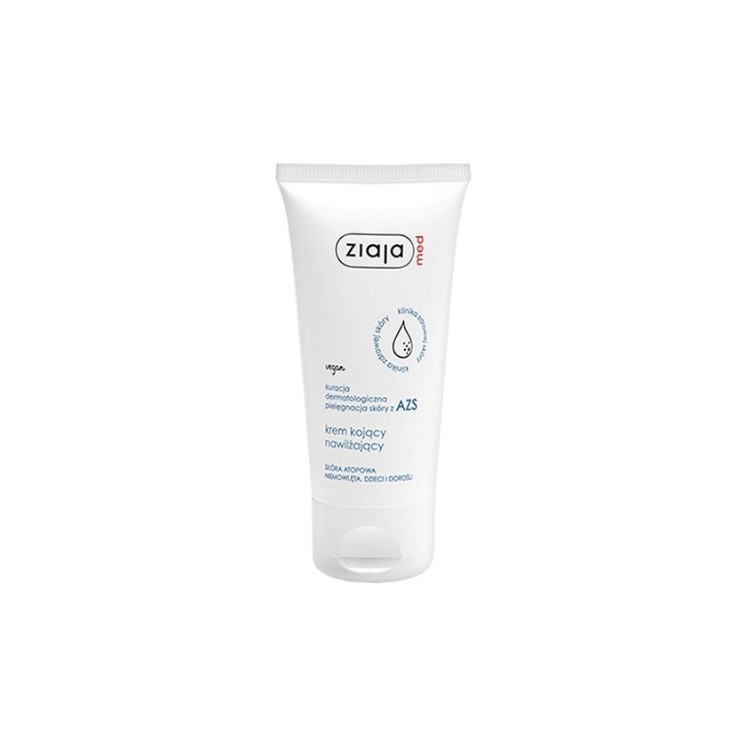 Ziaja Med AZS Dermatologische Behandlung Feuchtigkeitsspendende Gesichtscreme für atopische Haut, Säuglinge/Kinder/Erwachsene, 5