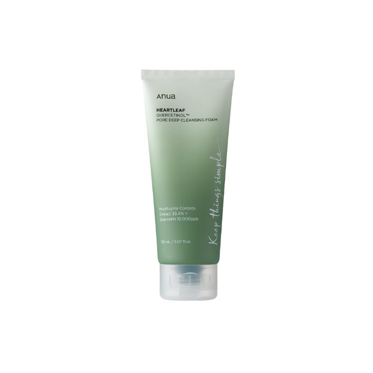 Пінка для Deep Cleansing пор з кверцетинолом Anua Heartleaf 150 мл