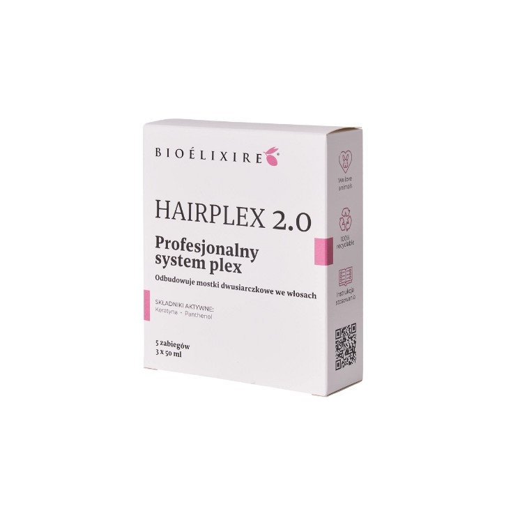BioElixire Hairplex 2.0 professionelle Aufbaukur für geschädigtes Haar 3x50 ml