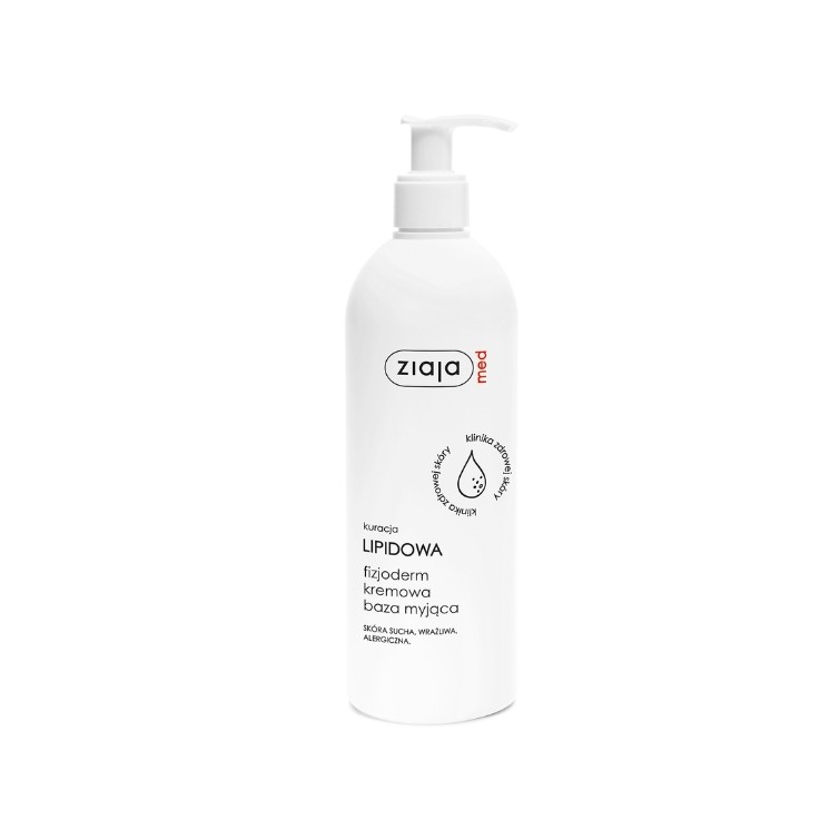 Ziaja Med Kuracja lipidowa Baza myjąca kremowa skóra bardzo wrażliwa/alergiczna 400 ml
