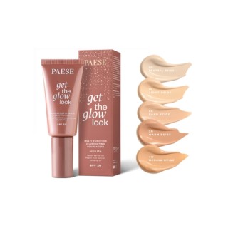 Paese Get The Glow Look wielozadaniowy Podkład rozświetlający /4W/ Medium Beige 30 ml