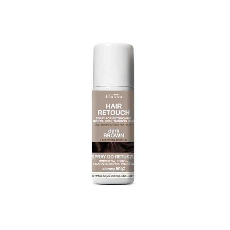 Joanna Retouch Spray do retuszu odrostów Dark brown 75 ml