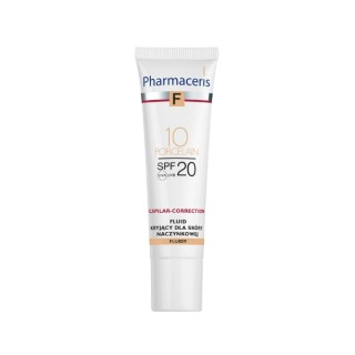 Pharmaceris F Capilar-Correction Abdeckfluid für Gefäßhaut SPF20 /10/ Porcelain 30 ml
