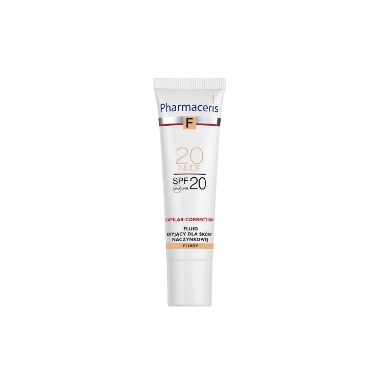 Pharmaceris F Capilar-Correction Abdeckfluid für Gefäßhaut SPF20 /20/ Nude 30 ml