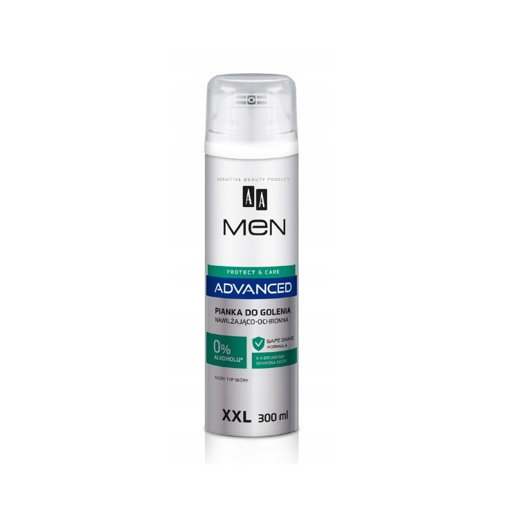 AA Men Advanced Pianka do golenia nawilżająco-ochronna 300 ml
