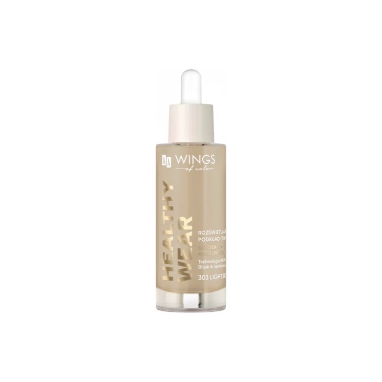 AA Wings of Color Healthy Wear rozświetlający Podkład do twarzy /303/ Light Beige 30 ml