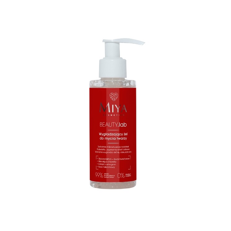 Miya Cosmetics BEAUTY .lab glättendes Gesichtswaschgel 140 ml