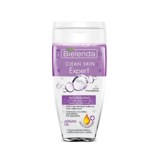 Bielenda Clean Skin Expert Zweiphasiger pflegender Augen-Make-up-Entferner Arganöl 150 ml
