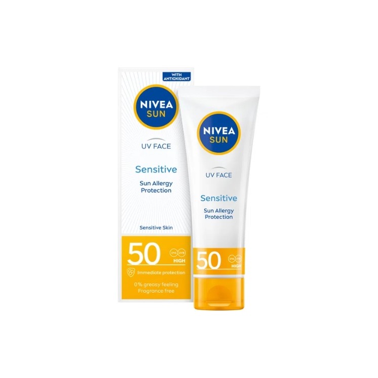 Nivea Sun Sensitive Krem do skóry wrażliwej SPF50+ 50 ml