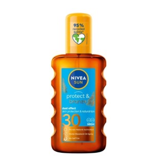 Nivea Sun Protect& Bronze Sonnenschutzspray aktivierende natürliche Bräune SPF30 30 200 ml