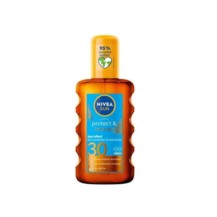 Nivea Sun Protect& Bronze Sonnenschutzspray aktivierende natürliche Bräune SPF30 30 200 ml
