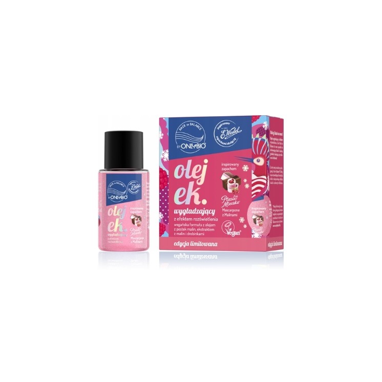 OnlyBio Hair in Balance x Wedel Gladmakende Haarolie Ptasie Mleczko Mascarpone met Frambozen 20 ml