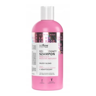 So!flow Color Shampoo verleiht blond Haar rosa Highlights 300 ml So!flow Color Shampoo verleiht blond Haar rosa Highlights 300 ml