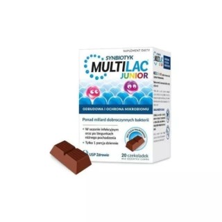 Multilac Junior Probiotyk dla dzieci 20 czekoladek