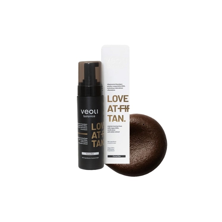 Veoli Botanica Love At First Tan Express Körperbräunungsschaum Schokoladenton Cocoa Kiss 200 ml