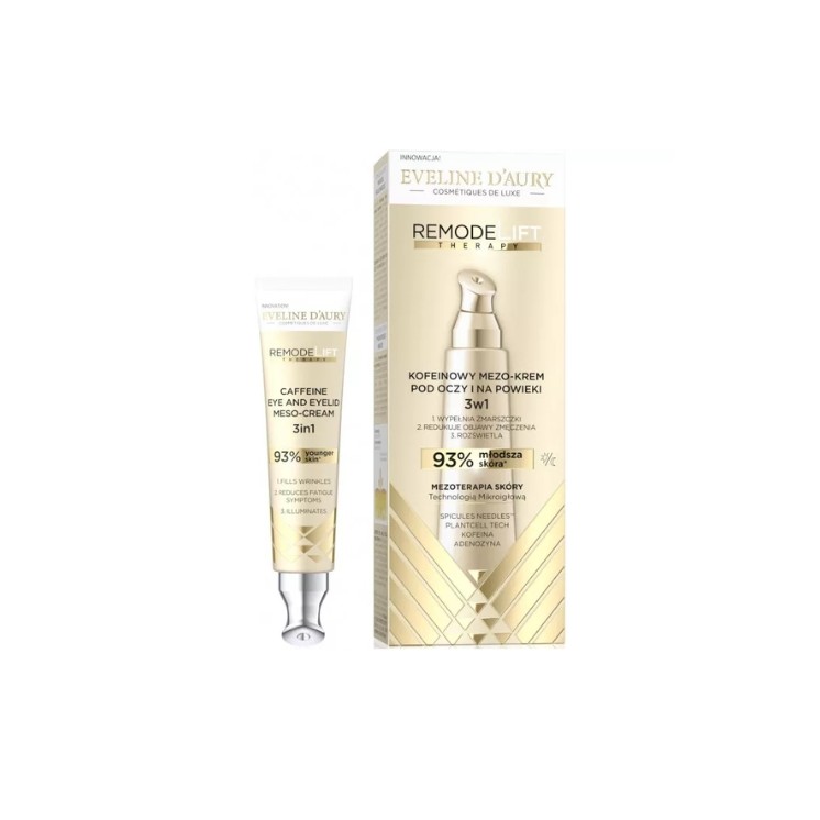 Crème méso-yeux et paupières à la caféine Eveline D'Aury Remodellift Therapy 15 ml