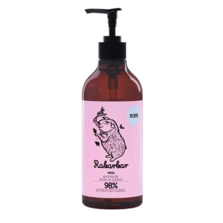 YOPE natürliche flüssige Handseife Rhabarber und Rose 500 ml