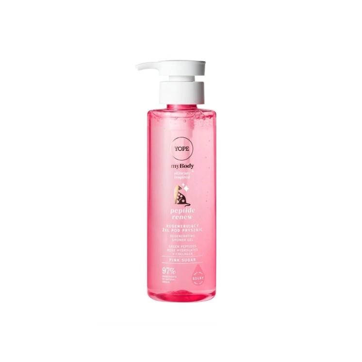 YOPE myBODY Peptide Renew Regenerierendes Duschgel Pink Sugar 300 ml