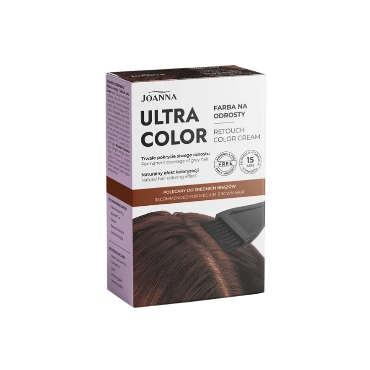 Joanna Ultra Color Root Dye pour cheveux châtain moyen 1 pièce.