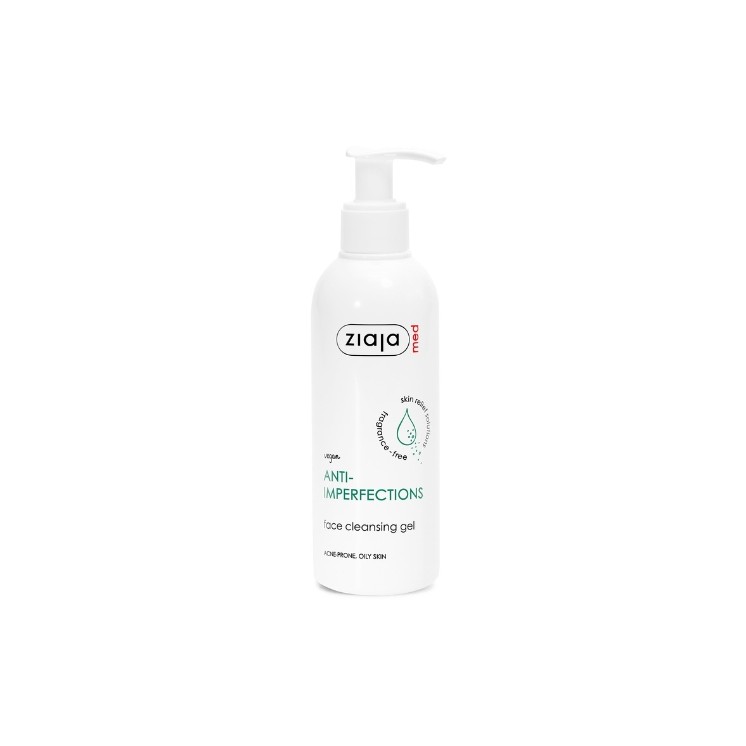 Ziaja Med Reinigingsbehandeling Acne-gevoelige gezichtsreinigingsgel 200 ml