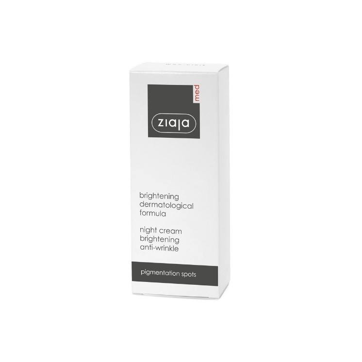Ziaja Med Whitening Treatment Crème de nuit anti-rides pour le visage 50 ml