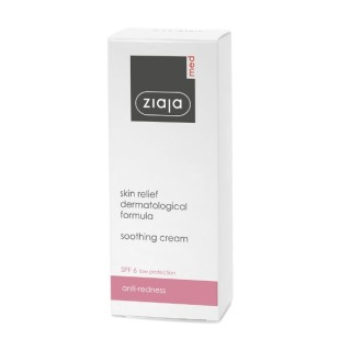 Ziaja Med Soothing Treatment Crème Visage Ultra-Apaisante pour la Rosacée 50 ml