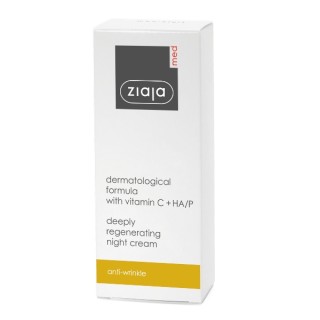 Ziaja Med Treatment met vitamine C Diep voedende gezichtscreme voor de nacht 50 ml
