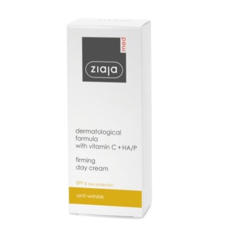 Ziaja Med Kuracja z witaminą C+HA/P Krem do twarzy ujędrniający na dzień SPF 6 50 ml