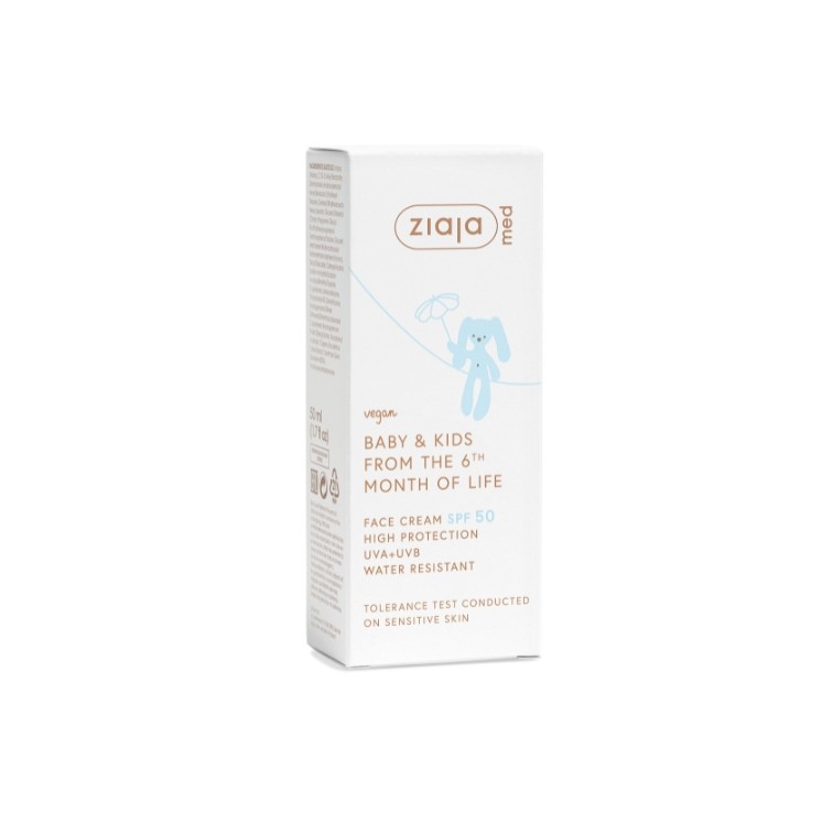 Ziaja Med Kids sunscreen face cream SPF50 50 ml