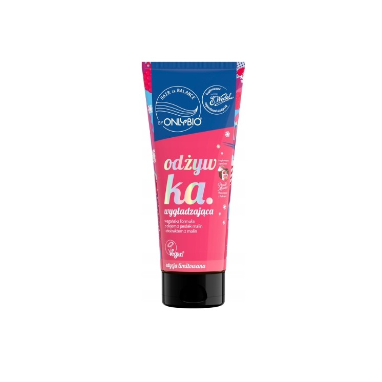 OnlyBio Hair in Balance x Wedel Glättende Haarspülung Ptasie Mleczko Mascarpone mit Himbeeren 200 ml