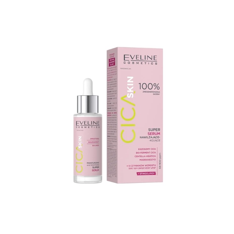 Eveline Cica Skin Super Serum nawilżająco - kojące do twarzy 30 ml