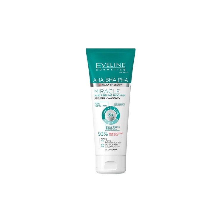 Eveline 3xAcid AHA BHA PHA Miracle Peeling kwasowy do twarzy 75 ml