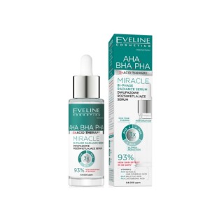 Eveline 3xAcid AHA BHA PHA Miracle dwufazowe Serum do twarzy rozświetlające 30 ml