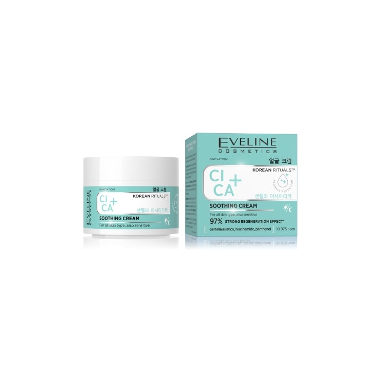 Eveline Korean Rituals Cica+ kojący Krem do twarzy 50 ml