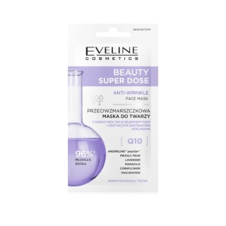Eveline Beauty Super Dose Anti-Rimpel Gezichtsmasker Q10 8 ml
