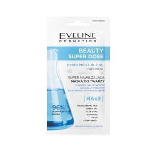 Eveline Beauty Super Dose Masque Visage Super Hydratant HAx3 8 ml