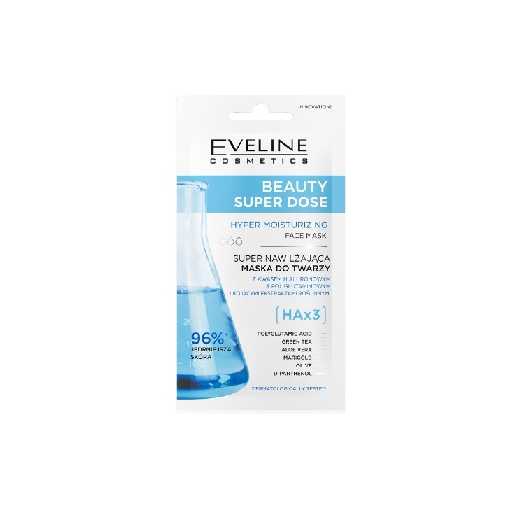 Eveline Beauty Super Dose Masque Visage Super Hydratant HAx3 8 ml