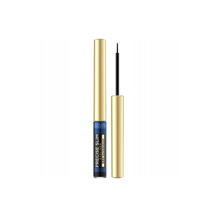 Eveline Precise Slim 24H wodoodporny Eyeliner w płynie Black 2,8 ml