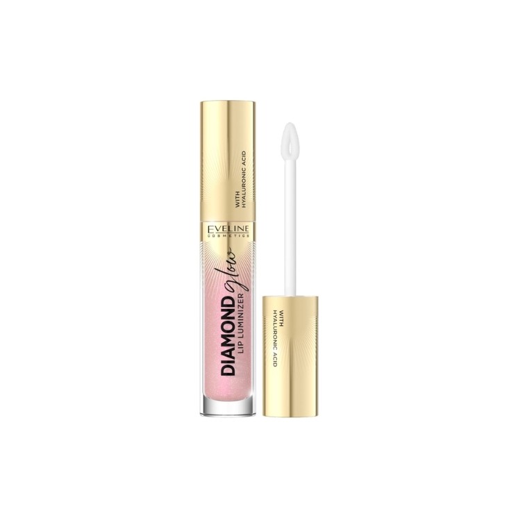 Eveline Diamond Glow Lipgloss mit Hyaluronsäure /14/ Angel Kiss 4, 5 ml