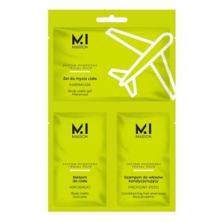 Marion Travel Pack Zestaw podróżny: Żel do mycia ciała+Balsam do ciała+Szampon do włosów 